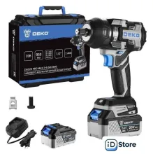 Гайковерт Deko ZKIS20 Pro Max 083-1088 (с 2-мя АКБ, кейс)