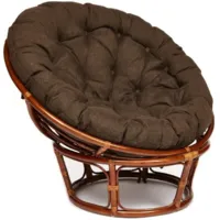 Кресло садовое TetChair Papasan 23/01 W с подушкой 125 (пекан орех/коричневый)