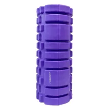 Ролик массажный для йоги и фитнеса UNIX Fit 45 см (фиолетовый)
