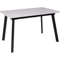 Кухонный стол Lepremo AV 1209/1 МДФ раздвижной 1200-1600x800 (Азул Оникс/черный)