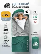 Спальный мешок детский RSP Happy 350 L (зелёный, 16065см, молния слева)