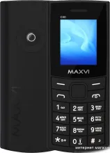 Кнопочный телефон Maxvi C40 (черный)