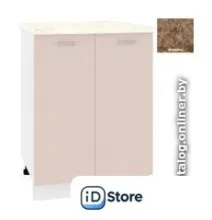 Шкаф напольный Кортекс-мебель Корнелия Лира НШ60р (капучино/мадрид)