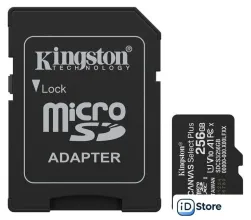 Карта памяти Kingston Canvas Select Plus microSDXC 256GB SDCS3/256GB (с адаптером)