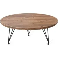 Журнальный столик Sheffilton SHT-TU29/H36/МДФ 70 (орех светлый/черный муар)