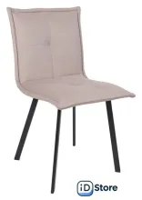 Стул AksHome Рубик U (Velutto 08 серо-бежевый велюр/черный)