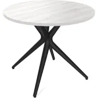 Кухонный стол Sheffilton SHT-TU30/80 ЛДСП (черный/сосна касцина)