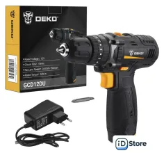 Ударная дрель-шуруповерт Deko GCD12DU 063-4039 (с 1-м АКБ)