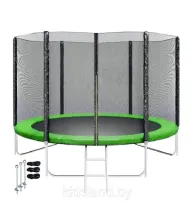 Батут SKYJUMP PRO 8ft (252 cм УСИЛЕННЫЙ) с защитной сеткой, лестницей и анкерами