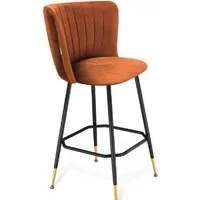 Стул Sheffilton SHT-ST36-1/S131 (горчичный/черный муар/золото)