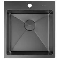 Мойка кухонная ZorG ZEROX 46 IF PVD GUNBLACK