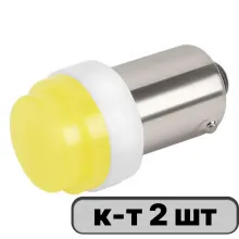 Автолампа диод T8,5 (T4W) 12V 1 SMD BA9s 1-конт фарфор Белая SKYWAY комп.2 шт габарит/стоп/салон/н