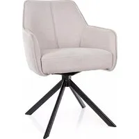 Стул с подлокотниками Signal Notti Brego 22 (светло-бежевый/черный)