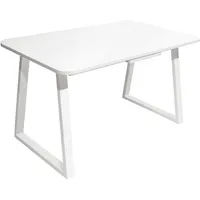Кухонный стол Sheffilton SHT-T40/130-160 (белый глянцевый/белый)