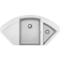 Кухонная мойка Elleci Easy Corner Bianco Titano 68