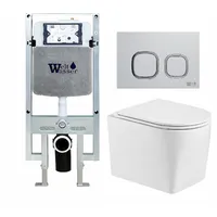 Унитаз подвесной с инсталляцией WeltWasser Amberg 497 STErlenbach 004 GL-WT Amberg RD-WT