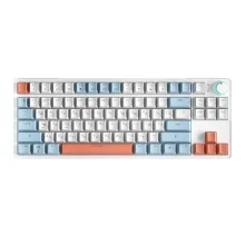 Проводная клавиатура Cyberlynx ZA87 White Blue Orange (TNT Yellow)