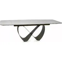 Кухонный стол Signal Infinity ceramic 160-240/95 (бежевый taj mahal/медный)