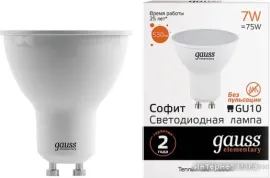 Светодиодная лампа Gauss LED MR16 GU10 7 Вт 3000 К 13617