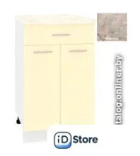 Шкаф напольный Кортекс-мебель Корнелия Лира НШ50р1ш (венге светлый/марсель)