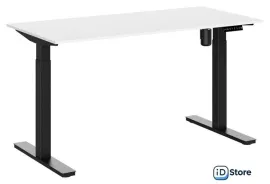 Стол для работы стоя WellDesk WDЕ Evolution 1395x800х18 (черный/белый)