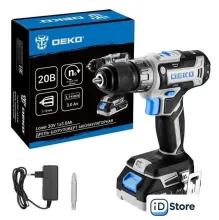 Дрель-шуруповерт Deko Loner 20V 085-1006 (с 1-им АКБ)