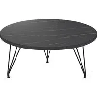 Журнальный столик Sheffilton SHT-TU29/H36/ЛДСП 60 (черный муар/камень пьетра гриджио черный)